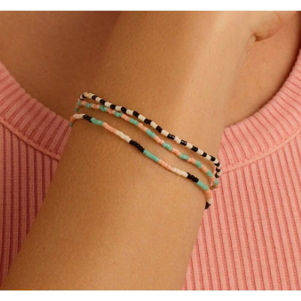 NEW Gorjana Gigi Stripe Bracelet Trio Palm Desert